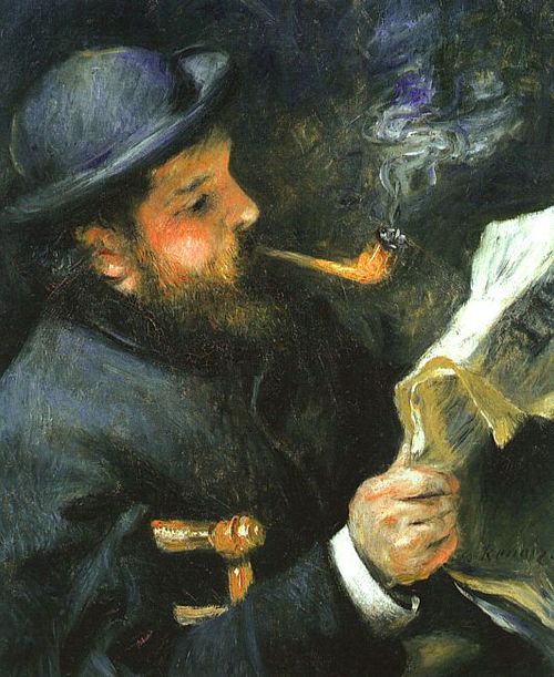 Claude Monet lisant 1872
